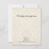 De achtervolging van Roseveil Manor - Gotisch Notitiekaartje (Achterkant)