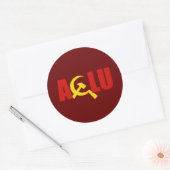 De ACLU is communist Ronde Sticker (Envelop)
