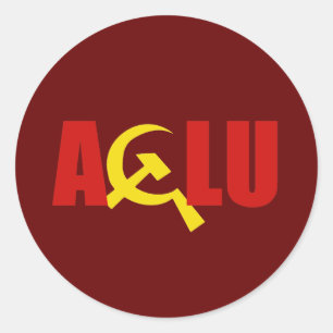 De ACLU is communist Ronde Sticker