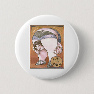 De Acrobat Ruth Ronde Button 5,7 Cm