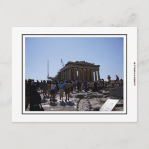 De Acropolis in Athene, Griekenland Briefkaart