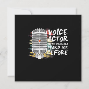 De Acteur van de stem vóór Kaart