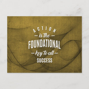 De actie is Zeer belangrijk - het Citaat van de Mo Briefkaart