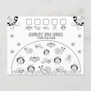 De Activiteit van de Wiskunde van het Kind van de  Briefkaart