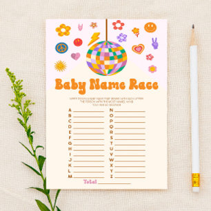 De activiteit van het Spel van het Baby shower van Briefpapier