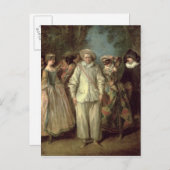 De actoren van Commedia dell'Arte Briefkaart (Voorkant / Achterkant)