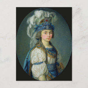 De actrice en zanger Praskovya Zhemchugova Briefkaart