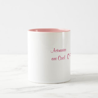 De actuarissen/het beroep/het beroep zijn coole Mo Tweekleurige Koffiemok