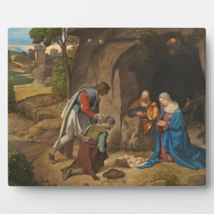De adoratie van de schaaphersen, 1505-10 fotoplaat