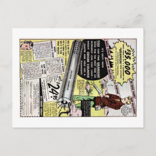 De Advertentie van de Detector van het uranium Briefkaart