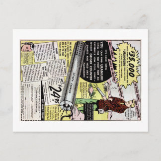 De Advertentie van de Detector van het uranium Briefkaart