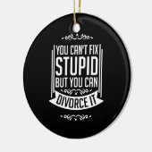 De advocaat kan het scheiden keramisch ornament (Links)