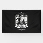 De advocaat kan het scheiden spandoek (Horizontaal)