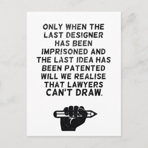 De advocaten kunnen niet trekken! briefkaart