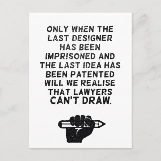 De advocaten kunnen niet trekken! briefkaart