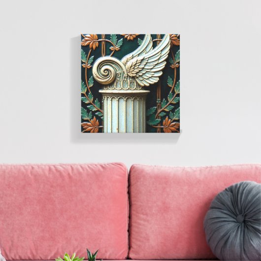 De Aeon Pilaar Canvas Afdruk (Insitu (Woonkamer))