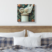De Aeon Pilaar Canvas Afdruk (Insitu (Slaapkamer))