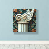 De Aeon Pilaar Canvas Afdruk (Insitu (Houten vloer))