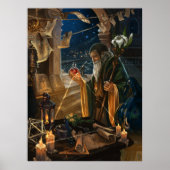 De afbeelding van de kluizenaar - alchemie kunst poster (Voorkant)