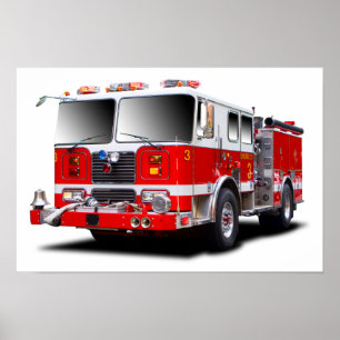 De afbeeldingen van de Motor van de brand voor Poster