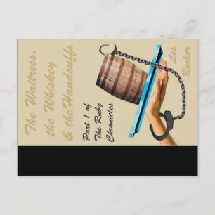 De afdekking "The Waitress, the Whiskey & the Hand Briefkaart
