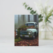 De afgedankte digitale Truck Art Briefkaart (Staand voorkant)