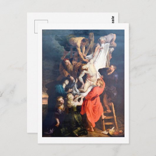 De afkomst van het kruis, Rubens Briefkaart (Voorkant / Achterkant)