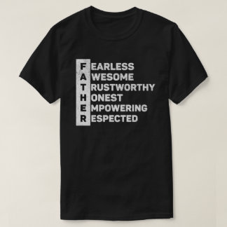De afkorting van The Best Dad Ever Fathers Day T-shirt