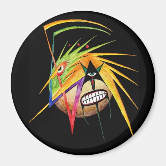 "De afrekening" Mandala magneet (Voorkant)