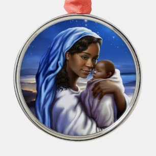 De Afrikaanse Amerikaanse Ornamenten van Kerstmis