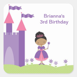 De Afrikaanse Amerikaanse Stickers van de Prinses