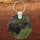 De Afrikaanse buffel Sleutelhanger (Voorkant)
