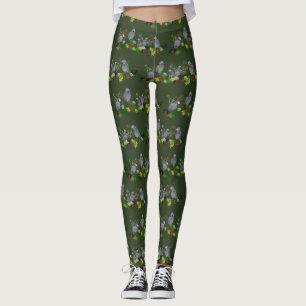 De Afrikaanse Grijze (Donkergroene) Leggings van