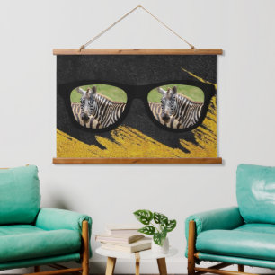 De Afrikaanse leeuw jaagt op het hangende tapijt v Hangend Wandkleed