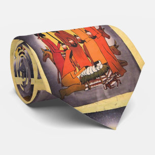 De Afrikaanse Scène van de Geboorte van Christus Stropdas