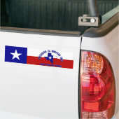 De afscheiding is Quitter Talk - Vex ons Texas nie Bumpersticker (Op Truck)