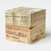 De afspeelbrieven bedankdoosjes (Voorkant Zijde)