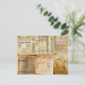 De afspeelbrieven briefkaart (Staand voorkant)