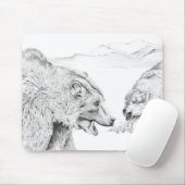 De afstand - Mousepad Muismat (Met muis)