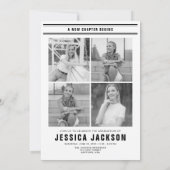 De afstudeerkrant sjabloon multi-foto (Achterkant)