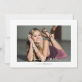 De Afstuderen fotograafpartij vieren Kaart (Achterkant)