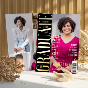 De Afstuderen Fun Trendy Magazine Hoesje Partij Folie Uitnodiging