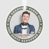 De Afstuderen Klasse van Foto 20XX Afstuderen Ornament (achterkant)