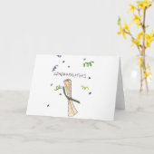 De afstuderen van Congrats Kaart (Gele Bloem)