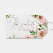 DE AFSTUDEREN ZWARE WATERVERF CADEAULABEL (Voorkant (Horizontaal))