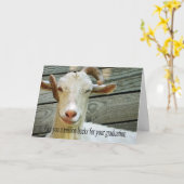 De afstuderenKaart van de geit Kaart (Gele Bloem)