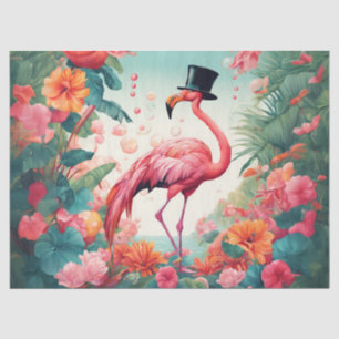 De After Party Flamingo Tissuepapier