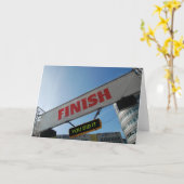 De Afwerker van Triathlon of van de Marathon Kaart (Gele Bloem)