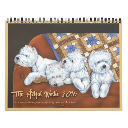 De agenda van Artful Westie 2016 Kalender (Hoes)