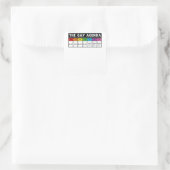 De agenda van de Gay - LGBT - Pride Vierkante Sticker (Tas)
